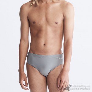 Quần bơi Calvin Klein Solid Logo Swim Brief Cloud Burst